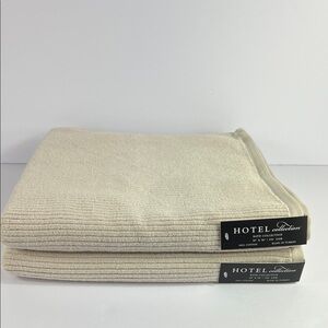Hotel Collection Bath Towels Tan Luxury 100% Cotton Made in Turkey 2 Pc Set NEW